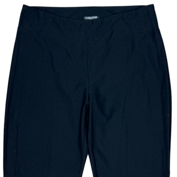NWT Women's EILEEN FISHER Petite Stretch-Crepe Straight Pull-On Pants | Size PL - Picture 3 of 7